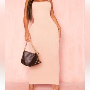 Cream Knit Bodycon dress